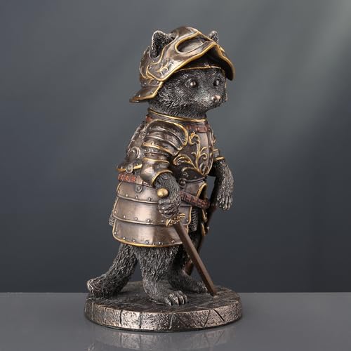 Figura Decorativa Sir Laveur Mapache 13 cm Bronce miniatura 5
