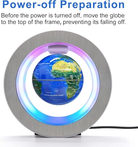Flagest Magnetic Levitation Floating Globe Circular Frame