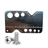 Nankoyal Schraubengrößen-Messgerät,Tragbarer Präzisions-Messstab - Bolzen Und Schrauben Durchmesser Messlehre - für Mechaniker Ingenieure Metallbearbeitung Klempnerarbeiten Holzbearbeitung Werkstatt