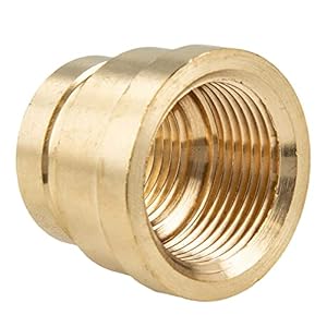 Tecuro Messing Reduziermuffe 3/4 x 1/2 Zoll