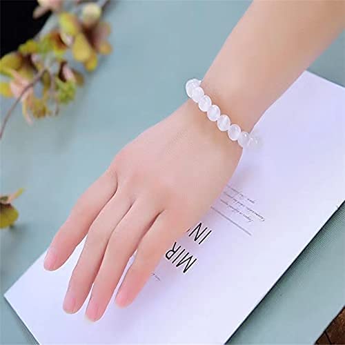Natural Powerful Selenite Bracelet Handmade Fashion Healing Crystal Energy Stone Concentration Spirituality Jewelry Unisex4
