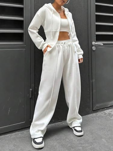 Combinaison de sport pour fitness avec sweat zippé à capuche - 6