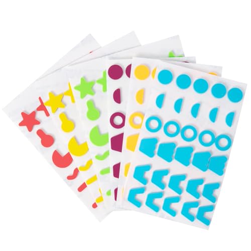 BLEWAY Tactile Icon Stickers Combo Pack Raised Tactile Bump Dots for Oven Washing Machine Microwave Controls Low Vision Aids for Visually Impaired & Elderly Blind 180 Pcs