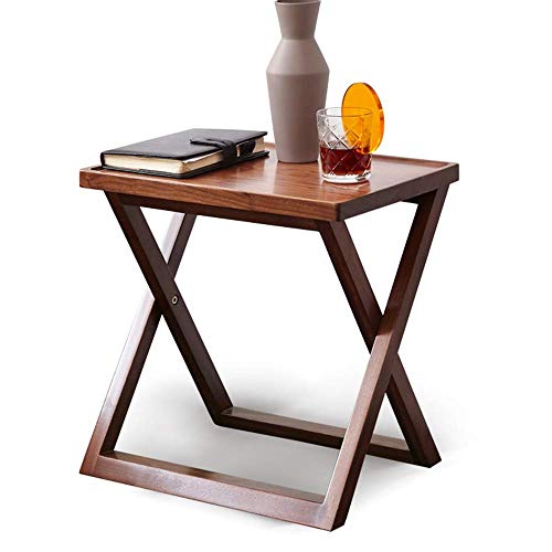 Home&Selected Furniture/Black Walnut Wood Sofa Side Table Living Room