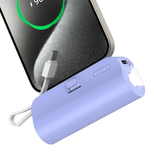 Amazon | モバイルバッテリー 超小型 軽量 5000mAh 持ち運び便利 Type