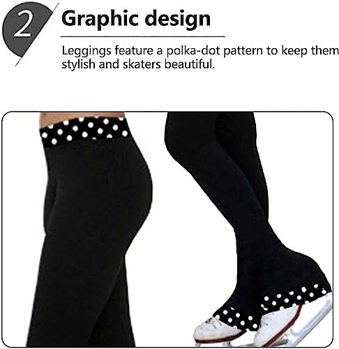 Exercício Correndo Calças de treinamento de patinação artística para mulheres e meninas, leggings de