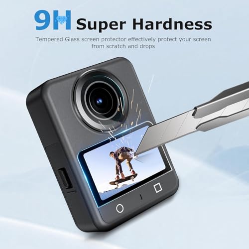 Image of M.G.R.J Tempered Glass Screen Protector for DJI Osmo 360 Action Camera (Transparent)