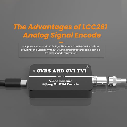 Carte de capture vidéo CVBS vers USB LCC261 avec double encodeur