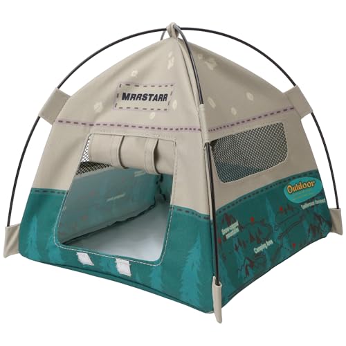 1/12 Scale Tent Miniature 7 Inch Realistic Handmade Model for Mini Doll House Diorama Displays Photography Props Christmas Birthday Gift Decor Movable Tent Decorative Home Desktop Accessory