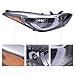 LYNICESHOP Halogen Headlight Assembly, Passenger Side Headlamp, for 2016 Hyundai Elantra Value Edition, for 2014-2016 Hyundai Elantra (Submodel: Gl, Gls, L, Limited, Se, Sport) (Right)
