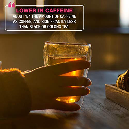Image of Brew La La Organic Green Tea - Pomegranate Flavor - 50 Tea Bag Tin - Low Caffeine - USDA Certified Organic