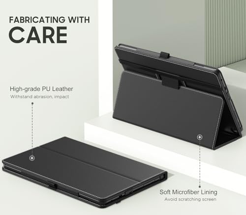 Image of MoKo Case Fits All-New Amazon Kindle Fire HD 10 & 10 Plus Tablet (13th /11th Generation, 2023 /2021 Release) 10.1 inch - Slim Folding Stand Cover with Auto Wake /Sleep, Black