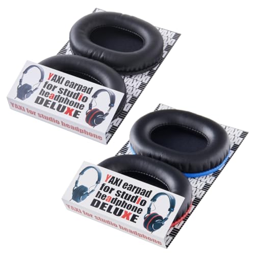 YAXI EARPADS stPad for SONY MDR-CD900st/7506 ヤクシーイヤーパッド (1pair Black+1pair LR(Blue&Red))