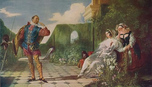 Poster scène de la nuit des rois Malvolio et la comtesse toile Daniel Maclise 60x90cm