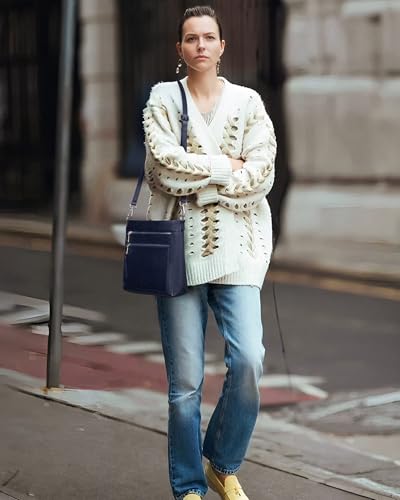 befen Genuine Leather Crossbody Bags for Women, Women's Lightweight Medium Crossbody Shoulder Purses Handbags2