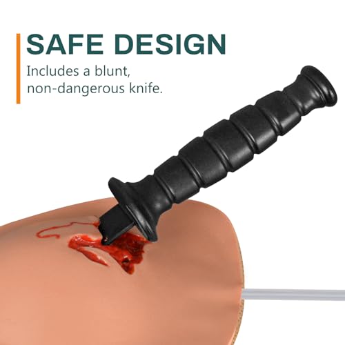 Image of Wound Training Knife Kit, Wearable Bleed Control Kit for Medical Classes, First Aid Training, Medical Education