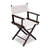  Mobili Ilar Wengé Chaise en toile coton crème