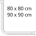 Wenko Barra Angular Universal, Aluminio, Plateado, 3x3x3 cm
