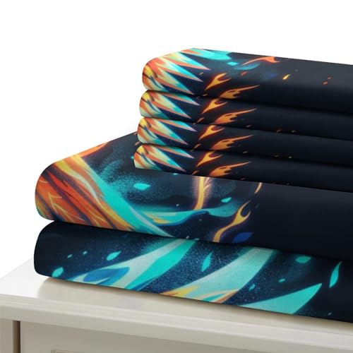 Housse de couette aigle 3D en microfibre 200x200 cm avec 2 taies - 6