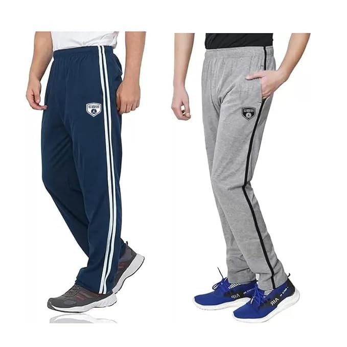 Image of Trackpant for Men Cotton Comfortable Casual Jogging Trackpants for Men Pack of 2