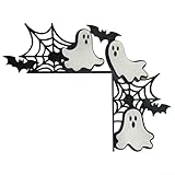 Decorazione in legno per porta di Halloween, zucca di Halloween, strega, porta in legno, d...