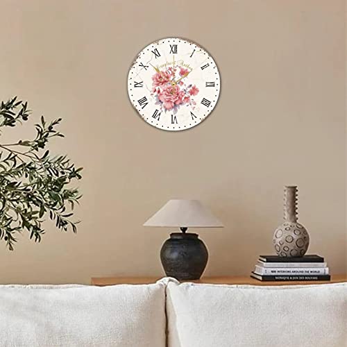 Horloge murale silencieuse en bois pour en finir avec le tic-tac dans la chambre - 4