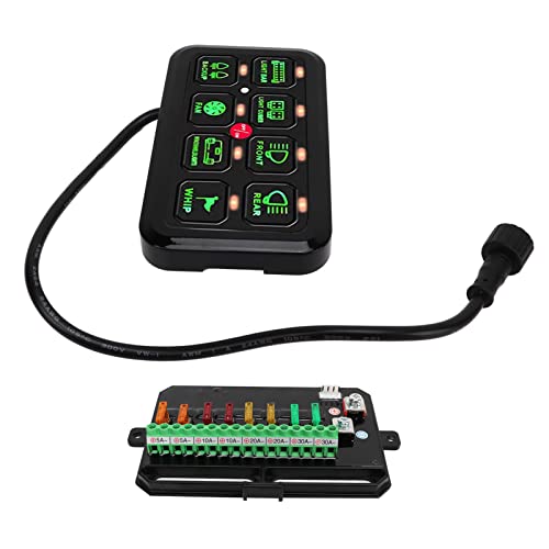 Panneau de commande tactile LED 8 gangs Dioche système de gestion électrique de SUV et UTV