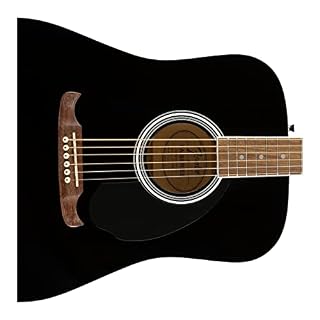 Fender FA-125 Dreadnought noire, touche en noyer - Les Beatles, Paul McCartney, John Lennon, RIngo Starr, George Harrison Fender FA-125 Dreadnought noire, touche en noyer – Image 3