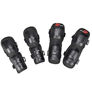 CUTICATE 4 Pieces/Set Knee Pads Elbow Pads Guards Protective Gear Set for Adults Cycling, Motorcycle, Scooter, Roller…