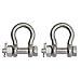 Extreme Max 3006.8378.2 BoatTector Stainless Steel Bolt-Type Anchor Shackle - 1/2", 2-Pack