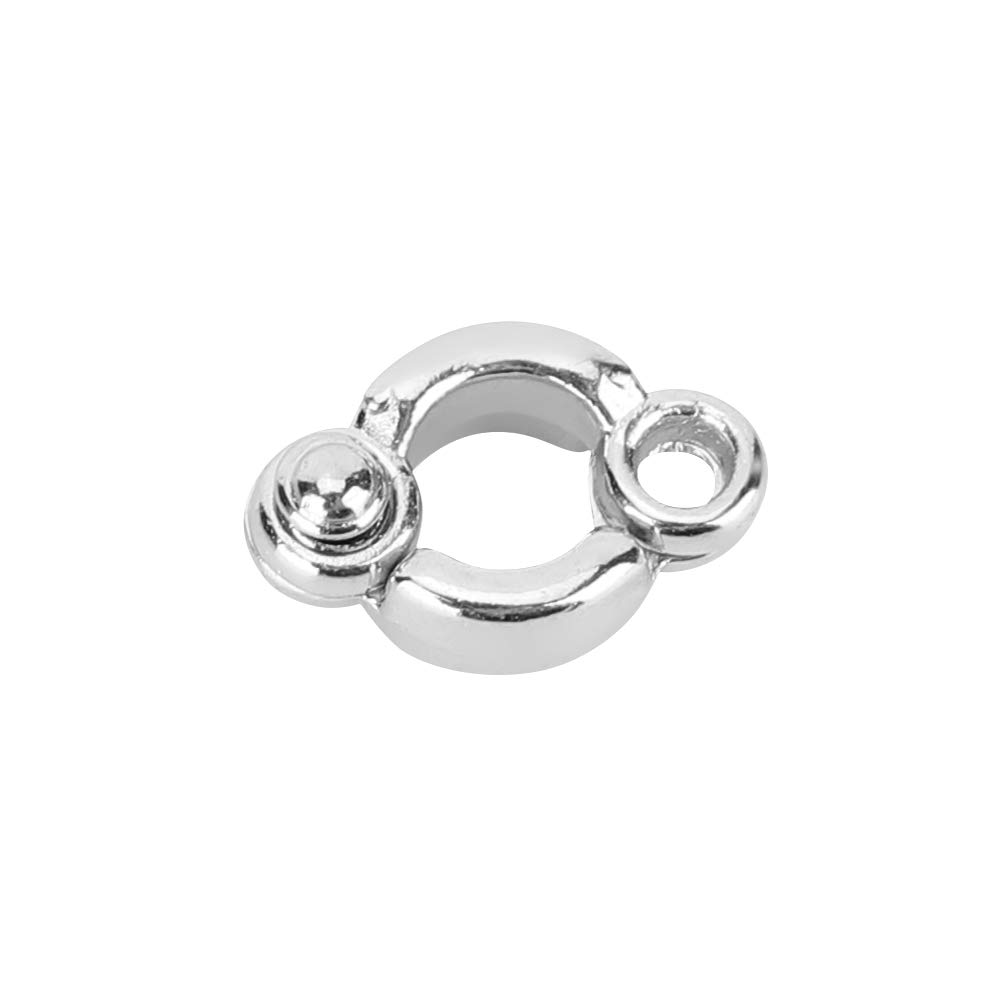 Papegaai Voet Ring, 5 Pcs Rvs Voet Ring Gesp Vogel Voet Ketting Huisdier Training voor Kleine Medium Grote Vogels(S