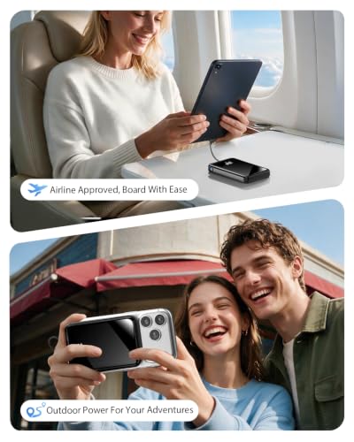 10000mAh Portable Charger, 20W Fast Charging, Built-in Cables with Handle - image 9