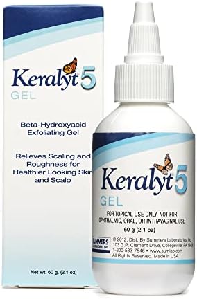 5 Scalp Gel - Max Strength 5% Salicylic Acid Scalp Build-Up Clearing - Helps Control Dandruff, Psoriasis, Seborrheic Dermatitis, Roughness, Dryness, and Itchiness