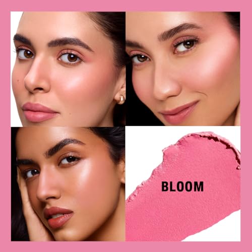 Image of Multi-Purpose Blush Stick | 4-in-1 Makeup | For Lips, Cheeks & Eyes | 12-Hr Longwear | Intense Colour Payoff | With Hyaluronic Acid & Marula Oil | Vegan & Paraben Free Makeup | Bloom | 7.5g