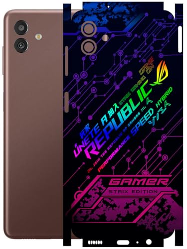 Image of AtOdds - Full Body Back Screen Guard Protector Film - Lamination Wrap Skin Sticker Compatible with Samsung Galaxy M13 (5G) | Scratchproof Matte Finish (Gamer)