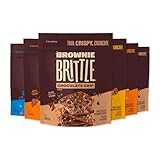 Brownie Brittle – Variety Pack Thin and Crispy Sweet Snacks (Pack of 6, 5 oz), Rich Gourmet Brownie Bites...