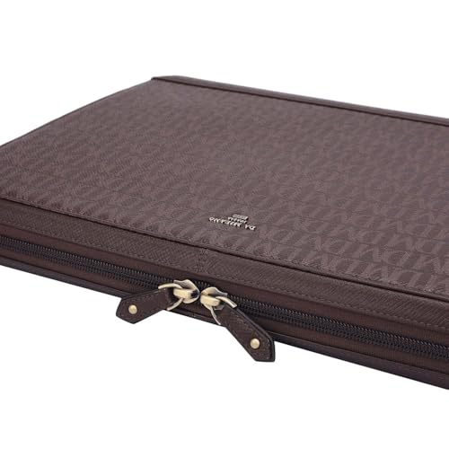 Image of Da Milano Leather Laptop Bag for Men & Women - Fits Up To 14 inch Laptop (10115S)