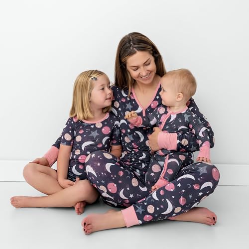 Image of Little Sleepies Womens Pajama Top, Viscose from Bamboo, Henley Button Up Nursing PJs, Family Matching Pajamas for Women Set