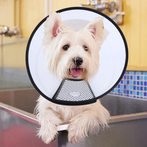 Image of Inspack Cone for Dogs to Stop Licking，Dog Cone Collar Alternative, E-Collar for Large /Medium /Small Dogs After Surgery, Elizabethan Comfy Cat Head Neck Ecollars of Shame, Pet Recovery Collars & Cones