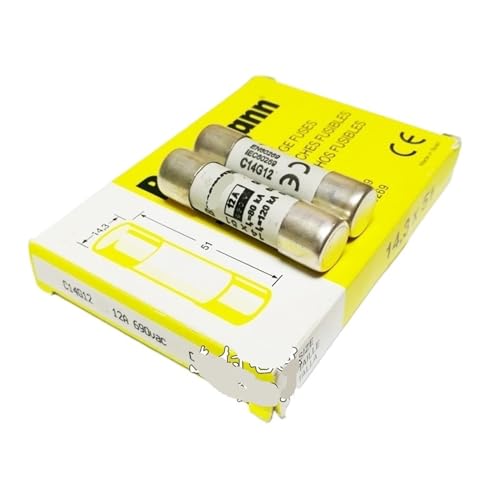 Fusible C14G12 12A 690V 14x51mm lot de 2 pièces pour protection électrique