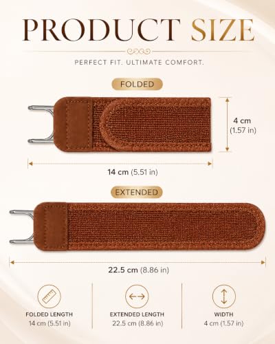 Image of Buckleless Belt for Men & Women, Elastic Stretch Waist Belt with Metal Hook, Invisible No Buckle for Jeans, Trousers & Uniforms, Adjustable Everyday Comfort, 1 Pair