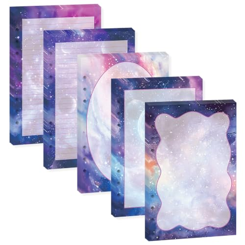Hojas para agenda Galaxy A5 de 120g que evitan el traspaso de tinta en 6 agujeros