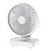 Joneytech Silent Desk Fan, 4000mAh USB Rechargeable Battery Portable Table Fans with 4 Speeds,Powerful Cooling for Home Office Bedroom Desktop Small Fan