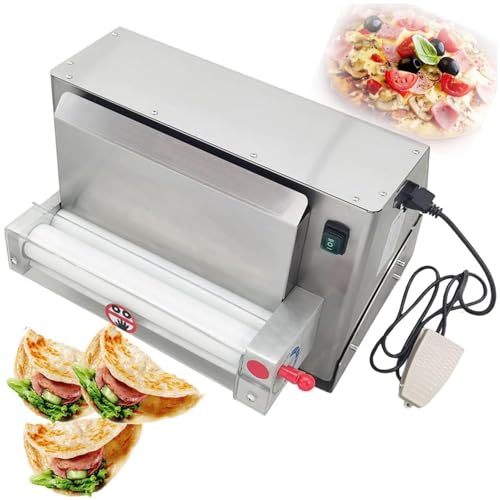 Laminadora De Masa De Pizza Eléctrica,Máquina para Amasar Masa De Pizza,Tamaño De Masa 30 Cm/40 Cm,Grosor 0.7-5,4 Mm,Motor De Cobre,Larga Vida útil,para Restaurante,40CM