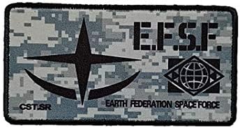 Earth Federation Space Force Patch Applique Military Hook Tactics Morale Patch
