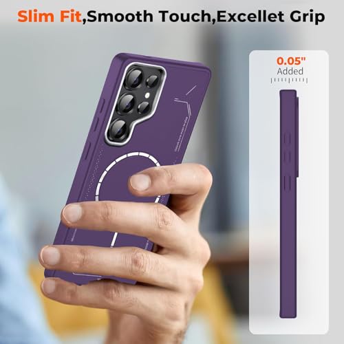Image of DIZORO Premium Magnetic Case Compatible with Samsung S26 Ultra 5g, [Military Grade Drop Protection][Fit for MagSafe], Slim Anti-Fingerprint & Soft Touch Full Body Protective Back Cover (DEEP)