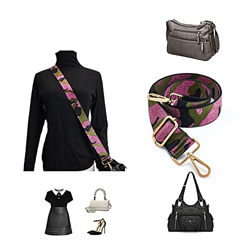 Image of S-Jacorry Purse Strap Replacement Crossbody Wide Shoulder Strap Adjustable Canvas Straps Handbag Strap Replacement Belts