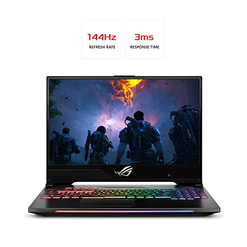 Asus ROG Strix Hero II Gaming Laptop, 15.6” 144Hz IPS Type, NVIDIA GeForce GTX 1060 6GB GDDR5, Intel Core i7-8750H Processor, 16GB DDR4, 256GB Pcie SSD + 1TB Hdd, RGB, Windows 10 Home - GL504GM-DS74