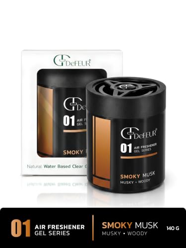 Image of Smoky Musk Gel Car Perfume | 140g Strong Fiber Air Freshener | Musk Car Scent for Fresh Interiors | Luxury Car Accessories