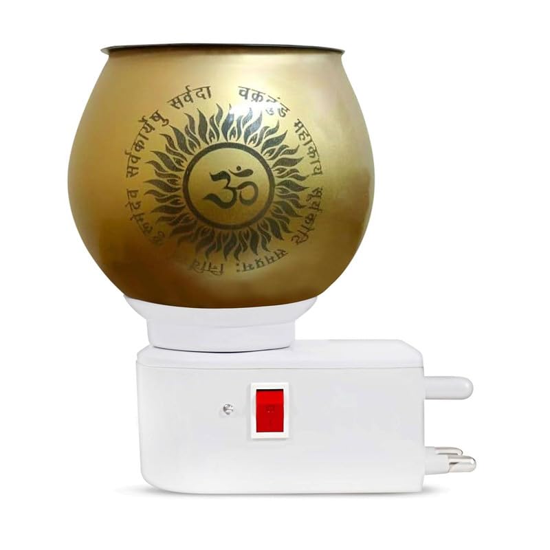 Glass Dhoop Kapoor Dani Electric Camphor Diffuser Ganesh Ji Om Electic Camphor Burne Incense for Samsung Galaxy Tab S9+ Camphor Burner Diffuser Electrical Night Lamp (SGU.A)